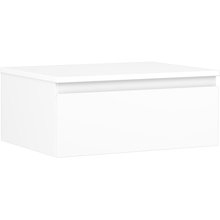 Mexen Orio bathroom cabinet for washbasin 60 cm with countertop, 1 drawer, white matte - 91A10-06023-1-BFC01