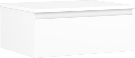 Mexen Orio bathroom cabinet under-sink 60 cm with countertop, 1 drawer, white matte - 91A10-06023-1-BFC01