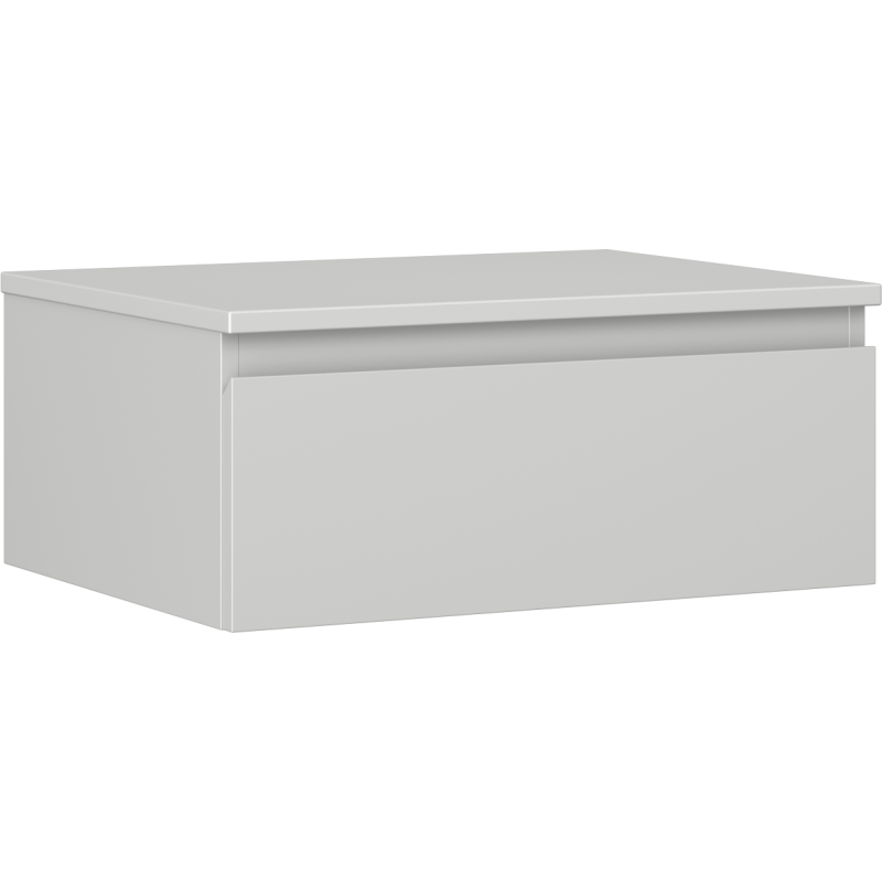 Mexen Orio bathroom cabinet 60 cm with countertop, 1 drawer, gray matte - 91A10-06023-1-BFC62