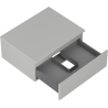 Mexen Orio bathroom cabinet 60 cm with countertop, 1 drawer, gray matte - 91A10-06023-1-BFC62