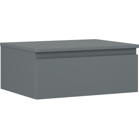 Mexen Orio bathroom cabinet with countertop 60 cm, 1 drawer, matte graphite - 91A10-06023-1-BFC66