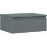Mexen Orio bathroom cabinet with countertop 60 cm, 1 drawer, matte graphite - 91A10-06023-1-BFC66