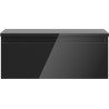 Mexen Orio bathroom cabinet under sink 60 cm with countertop, 1 drawer, black gloss - 91A10-06023-1-BFC70