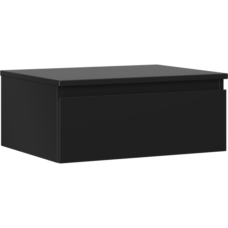 Mexen Orio bathroom cabinet with countertop 60 cm, 1 drawer, black matte - 91A10-06023-1-BFC71