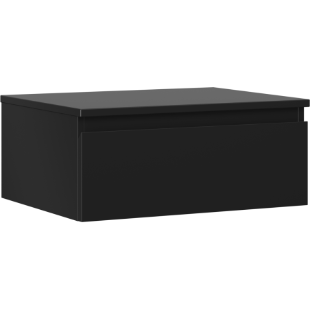 Mexen Orio bathroom cabinet with countertop 60 cm, 1 drawer, black matte - 91A10-06023-1-BFC71