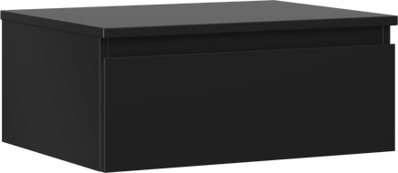 Mexen Orio bathroom cabinet with countertop 60 cm, 1 drawer, black matte - 91A10-06023-1-BFC71