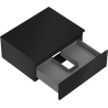 Mexen Orio bathroom cabinet with countertop 60 cm, 1 drawer, black matte - 91A10-06023-1-BFC71
