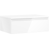 Mexen Orio bathroom cabinet under the sink 70 cm with countertop, 1 drawer, white gloss - 91A10-07023-1-BFC00