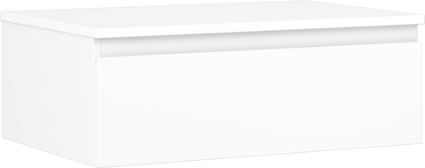 Mexen Orio bathroom cabinet under the sink 70 cm with countertop, 1 drawer, white matte - 91A10-07023-1-BFC01