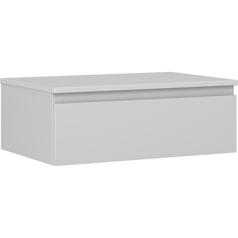 Mexen Orio bathroom cabinet under sink 70 cm with countertop, 1 drawer, gray matt - 91A10-07023-1-BFC62
