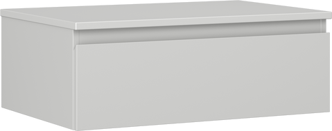 Mexen Orio bathroom cabinet under sink 70 cm with countertop, 1 drawer, gray matt - 91A10-07023-1-BFC62