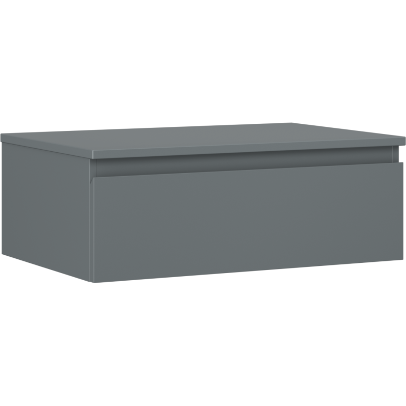 Mexen Orio bathroom cabinet under the sink 70 cm with countertop, 1 drawer, matte graphite - 91A10-07023-1-BFC66