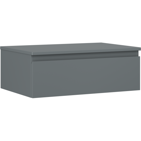 Mexen Orio bathroom cabinet under the sink 70 cm with countertop, 1 drawer, matte graphite - 91A10-07023-1-BFC66