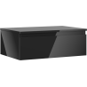 Mexen Orio bathroom cabinet 70 cm with countertop, 1 drawer, black gloss - 91A10-07023-1-BFC70
