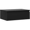 Mexen Orio bathroom vanity unit 70 cm with countertop, 1 drawer, matte black - 91A10-07023-1-BFC71