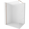 Mexen Kioto Walk-in Shower Wall 100 x 200 cm, Frost 8 mm, Rose Gold - 800-100-101-60-30