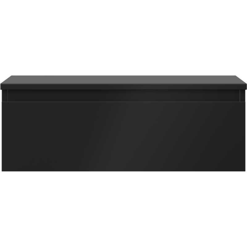 Mexen Orio bathroom cabinet for washbasin 70 cm with countertop, 1 drawer, black matte - 91A10-07023-1-BFC71