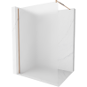 Mexen Kioto Walk-in Shower Wall 120 x 200 cm, Frosted 8 mm, Rose Gold - 800-120-101-60-30