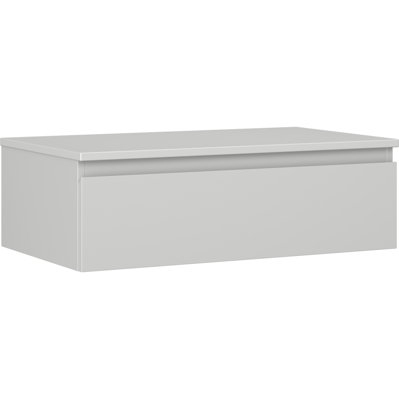 Mexen Orio bathroom cabinet under-sink 80 cm with countertop, 1 drawer, gray matte - 91A10-08023-1-BFC62