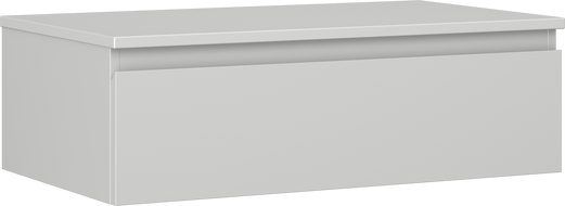 Mexen Orio bathroom cabinet under-sink 80 cm with countertop, 1 drawer, gray matte - 91A10-08023-1-BFC62