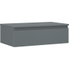 Mexen Orio bathroom cabinet for washbasin 80 cm with countertop, 1 drawer, matte graphite - 91A10-08023-1-BFC66