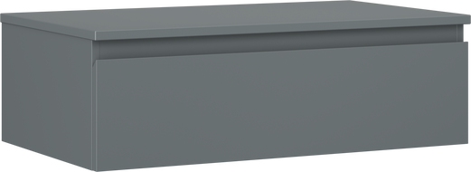 Mexen Orio bathroom cabinet under sink 80 cm with countertop, 1 drawer, matte graphite - 91A10-08023-1-BFC66