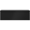 Mexen Orio bathroom cabinet under sink 80 cm with countertop, 1 drawer, matte black - 91A10-08023-1-BFC71