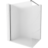 Mexen Kioto Walk-in Shower Wall 90 x 200 cm, Frosted 8 mm, Black - 800-090-101-70-30