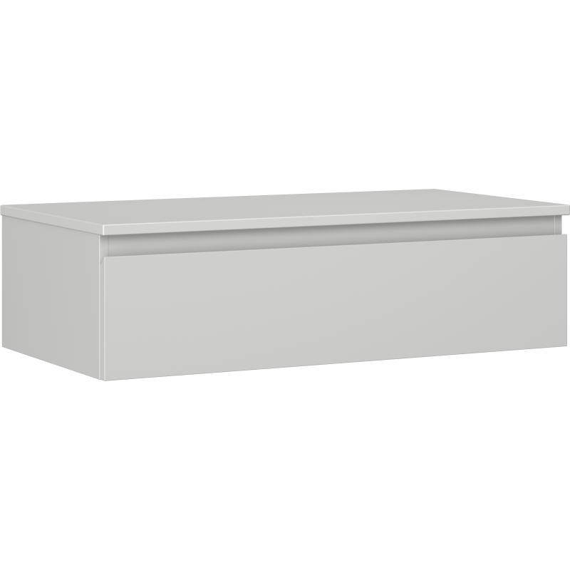 Mexen Orio bathroom cabinet under washbasin 90 cm with countertop, 1 drawer, grey matte - 91A10-09023-1-BFC62