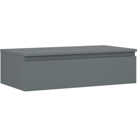 Mexen Orio 90 cm Under-Sink Bathroom Cabinet with Countertop, 1 Drawer, Matte Graphite - 91A10-09023-1-BFC66