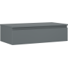 Mexen Orio bathroom cabinet under sink 90 cm with countertop, 1 drawer, matte graphite - 91A10-09023-1-BFC66