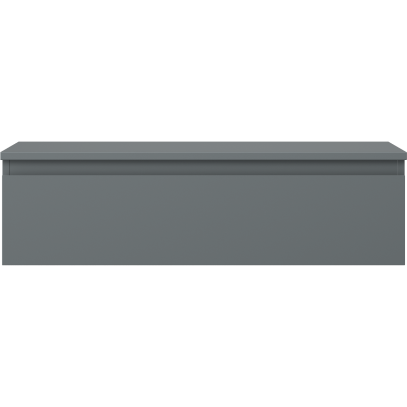 Mexen Orio 90 cm Under-Sink Bathroom Cabinet with Countertop, 1 Drawer, Matte Graphite - 91A10-09023-1-BFC66