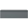 Mexen Orio bathroom cabinet under sink 90 cm with countertop, 1 drawer, matte graphite - 91A10-09023-1-BFC66