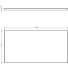 Mexen Orio bathroom cabinet under the sink 90 cm with countertop, 1 drawer, black matte - 91A10-09023-1-BFC71