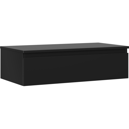 Mexen Orio bathroom cabinet under the sink 90 cm with countertop, 1 drawer, black matte - 91A10-09023-1-BFC71