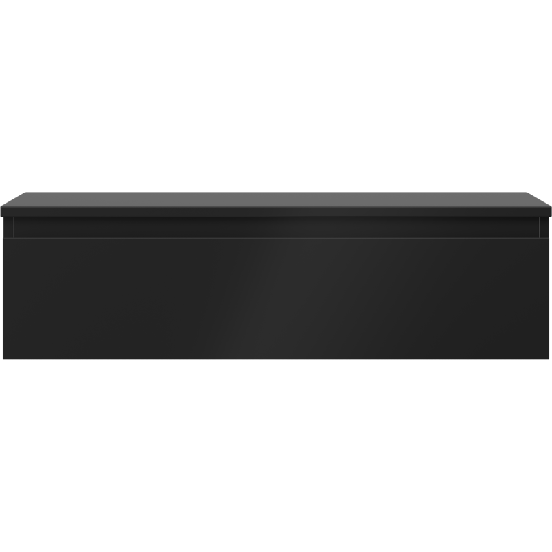 Mexen Orio bathroom cabinet 90 cm with countertop, 1 drawer, matte black - 91A10-09023-1-BFC71