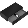 Mexen Orio bathroom cabinet under the sink 90 cm with countertop, 1 drawer, black matte - 91A10-09023-1-BFC71