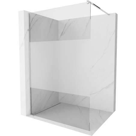 Mexen Kioto shower screen 70 x 200 cm, Transparent/Frosted 8 mm, Chrome - 800-070-101-01-35