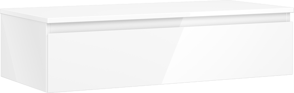 Mexen Orio bathroom cabinet under the sink 100 cm with countertop, 1 drawer, white gloss - 91A10-10023-1-BFC00
