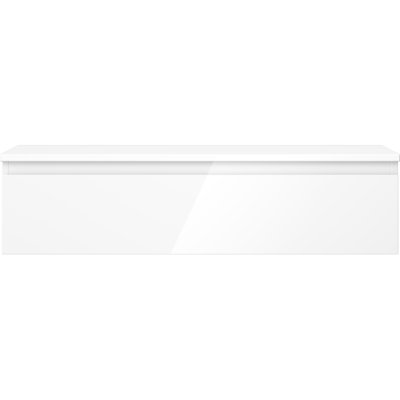 Mexen Orio bathroom cabinet for a 100 cm countertop, 1 drawer, white gloss - 91A10-10023-1-BFC00