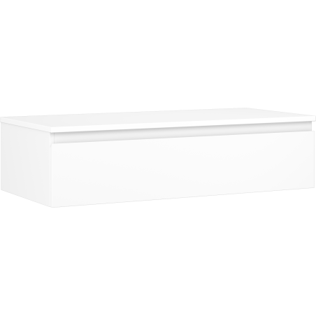 Mexen Orio 100 cm Bathroom Vanity Cabinet with Countertop, 1 Drawer, White Matte - 91A10-10023-1-BFC01