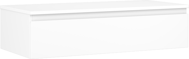 Mexen Orio 100 cm Bathroom Vanity Cabinet with Countertop, 1 Drawer, White Matte - 91A10-10023-1-BFC01