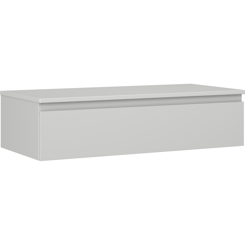 Mexen Orio bathroom cabinet under sink 100 cm with countertop, 1 drawer, grey matte - 91A10-10023-1-BFC62