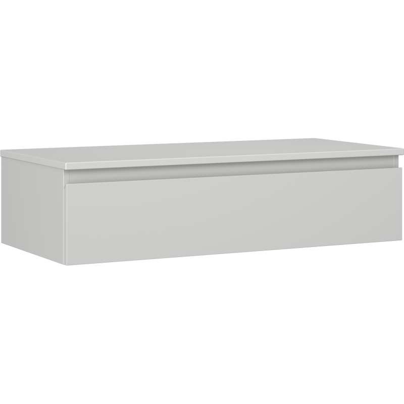 Mexen Orio bathroom cabinet with countertop 100 cm, 1 drawer, matte gray - 91A10-10023-1-BFC62