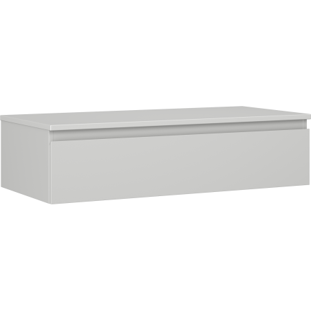 Mexen Orio bathroom cabinet under sink 100 cm with countertop, 1 drawer, grey matte - 91A10-10023-1-BFC62