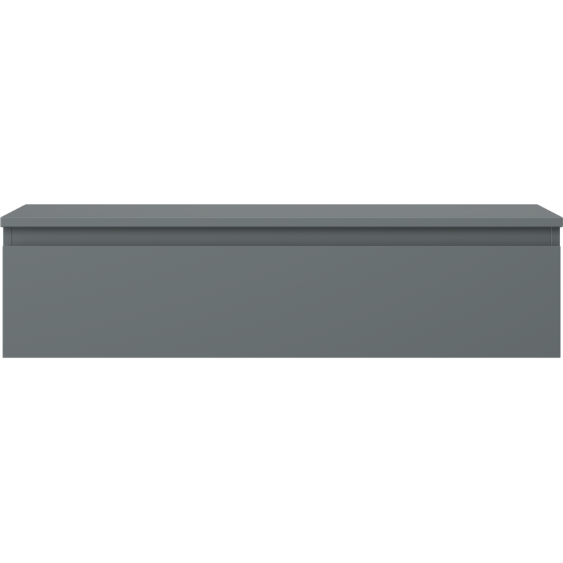 Mexen Orio 100 cm Under-Sink Bathroom Cabinet with Countertop, 1 Drawer, Matte Graphite - 91A10-10023-1-BFC66