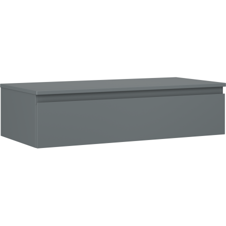 Mexen Orio bathroom cabinet under sink 100 cm with countertop, 1 drawer, matte graphite - 91A10-10023-1-BFC66