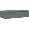 Mexen Orio bathroom cabinet under sink 100 cm with countertop, 1 drawer, matte graphite - 91A10-10023-1-BFC66