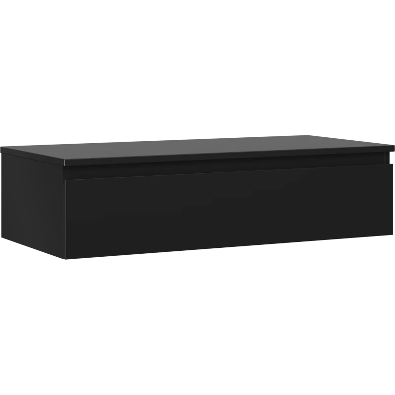 Mexen Orio bathroom cabinet for a washbasin 100 cm with countertop, 1 drawer, black matt - 91A10-10023-1-BFC71