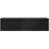 Mexen Orio bathroom cabinet under sink 100 cm with countertop, 1 drawer, black matte - 91A10-10023-1-BFC71